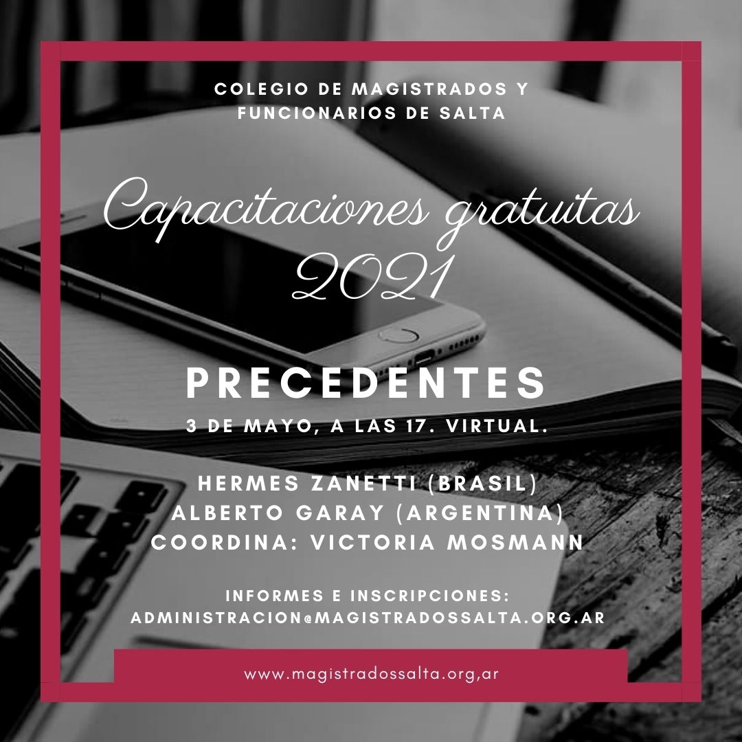Curso gratuito sobre Precedentes con expertos de Brasil y Argentina