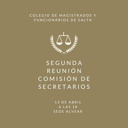 Segunda reunión de la Comisión de Secretarios