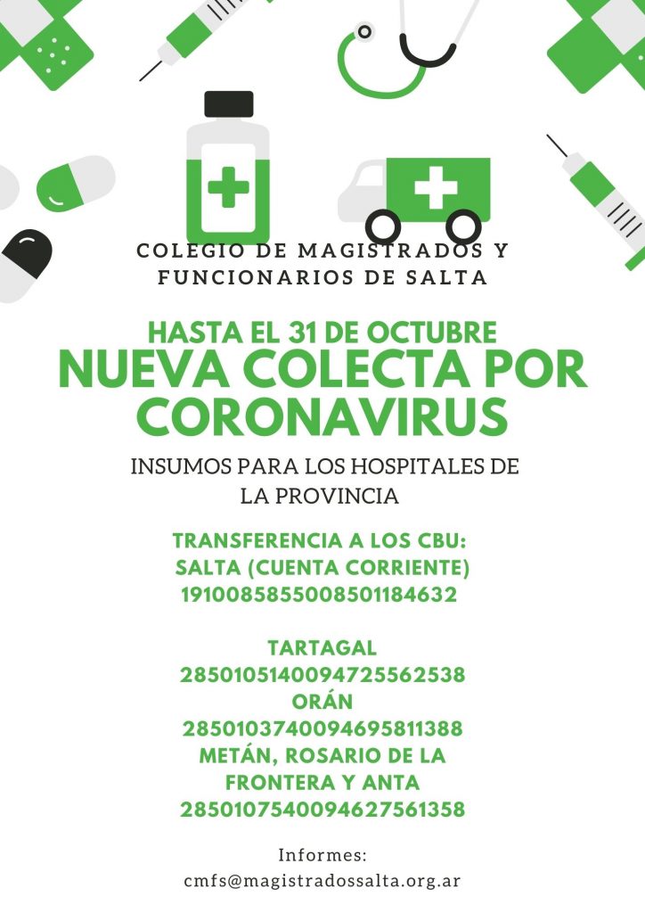 Imagen de la noticia «Nueva colecta solidaria para los hospitales de la provincia»