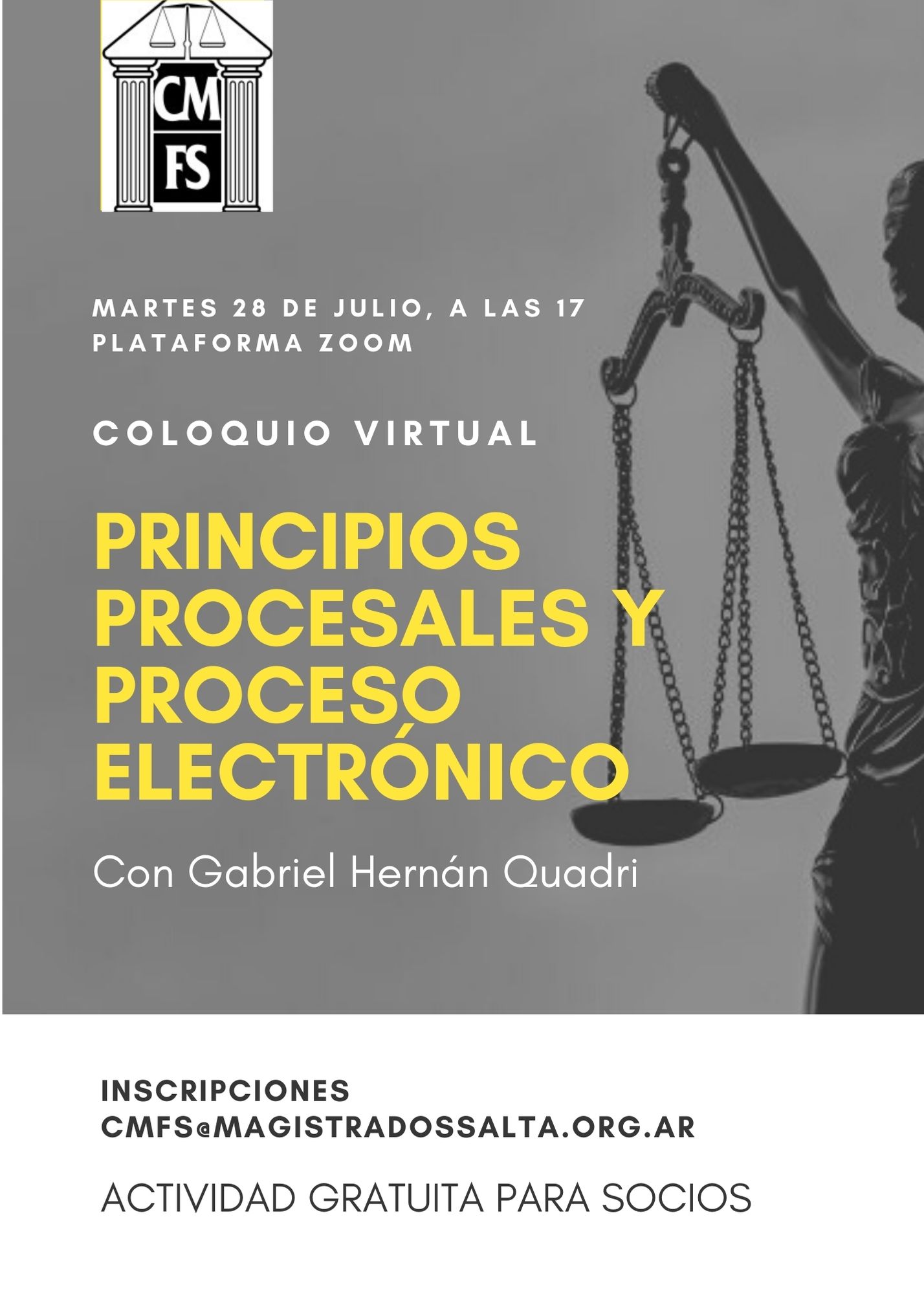 Capacitación virtual: principios procesales y proceso electrónico
