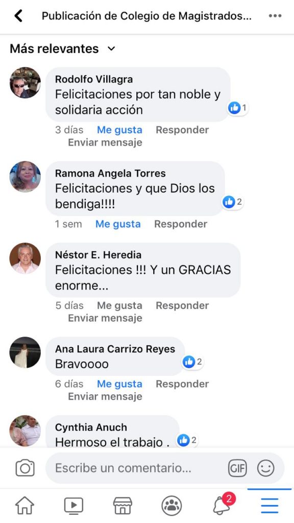 Imagen de la noticia «Excelente repercusión de las acciones solidarias del Colegio por la pandemia de coronavirus»