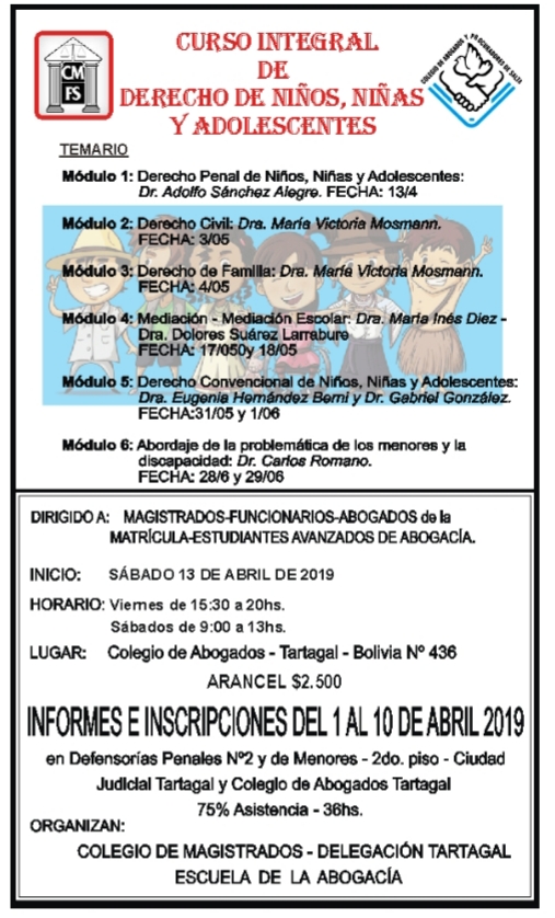 Curso Integral de Derecho de Niños, Niñas y Adolescentes