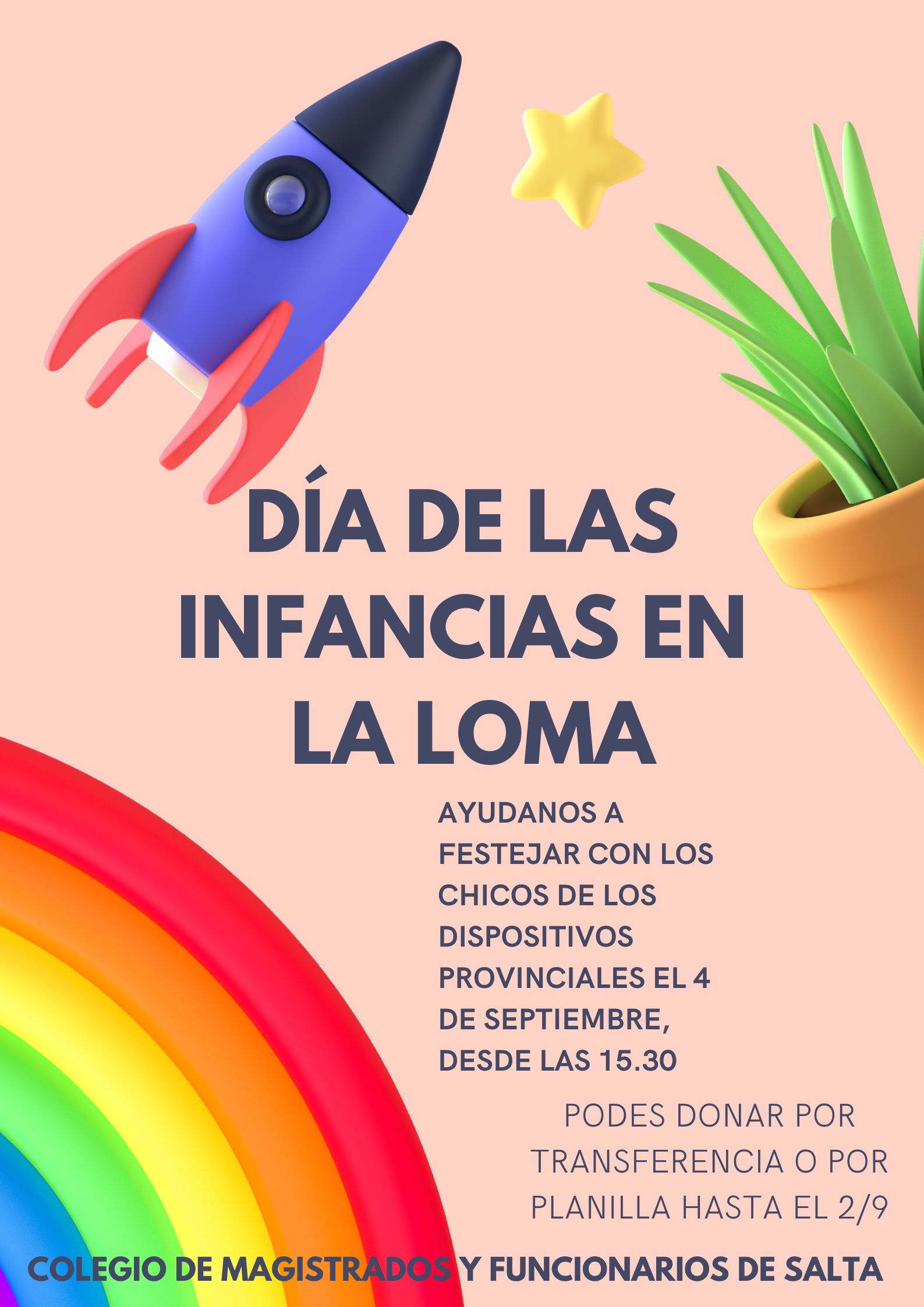 Campaña para festejar el Día de las Infancias en La Loma