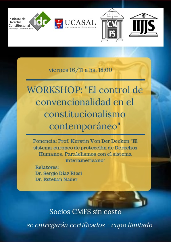 Workshop: “El control de convencionalidad en el constitucionalismo contemporáneo”
