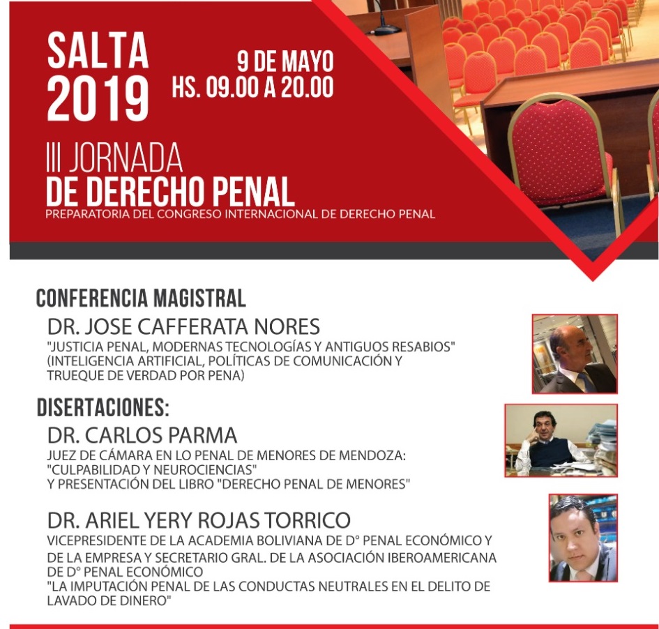 CUPO COMPLETO para las Becas: III Jornada Preparatoria Congreso Internacional de Derecho Penal