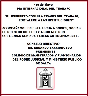 Feliz Día del Trabajo